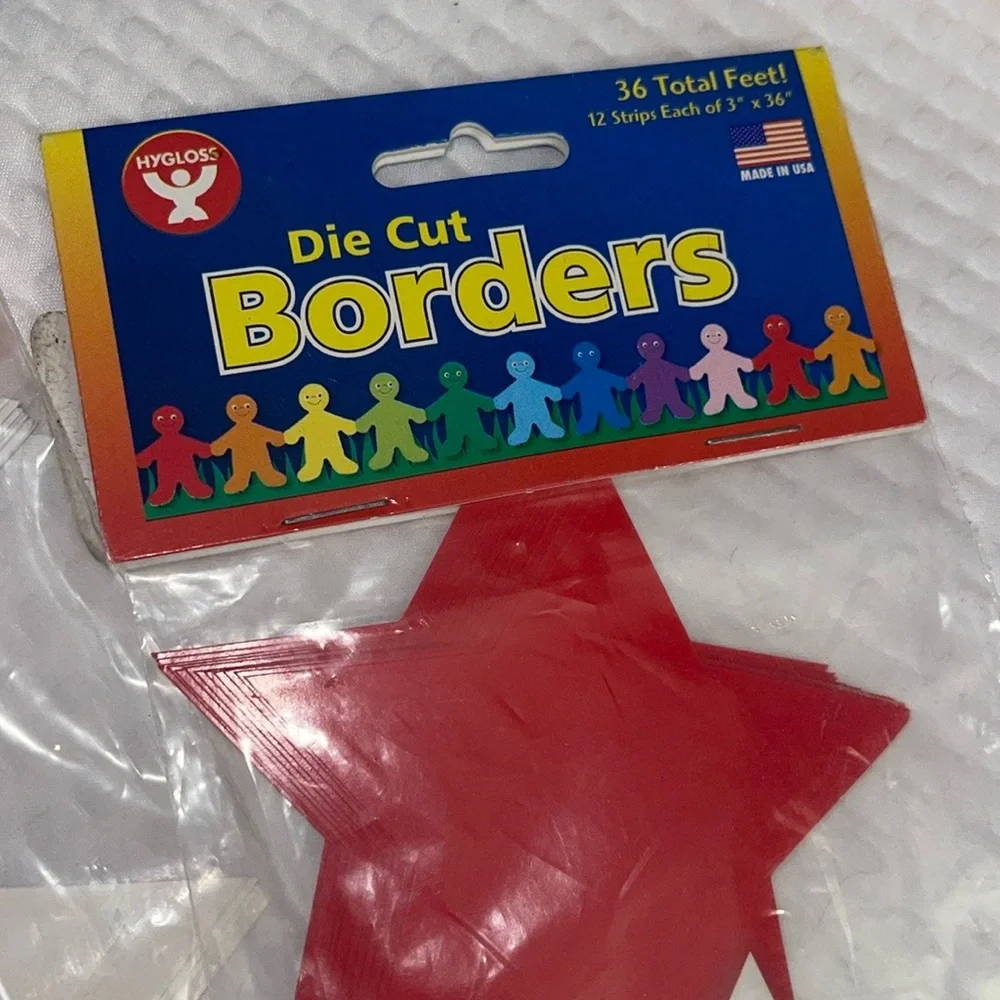 Die Cut Star Borders - Red, White, and Blue